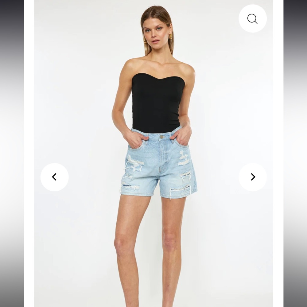 NWOT KanCan Althaia Ultra High Rise 90's Boyfriend Shorts 9/28
